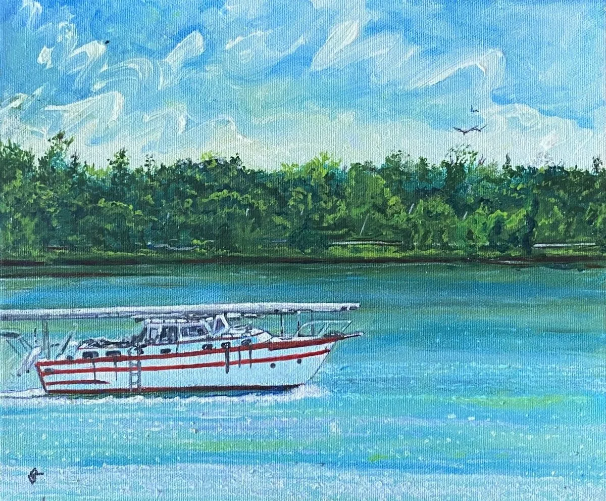 Rivière Richelieu - Beloeil, œuvre de Denis Roucau