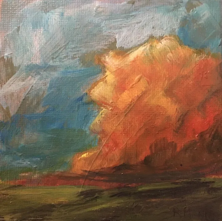 Colorado Cloud Study/sold, œuvre de Rebecca Manns