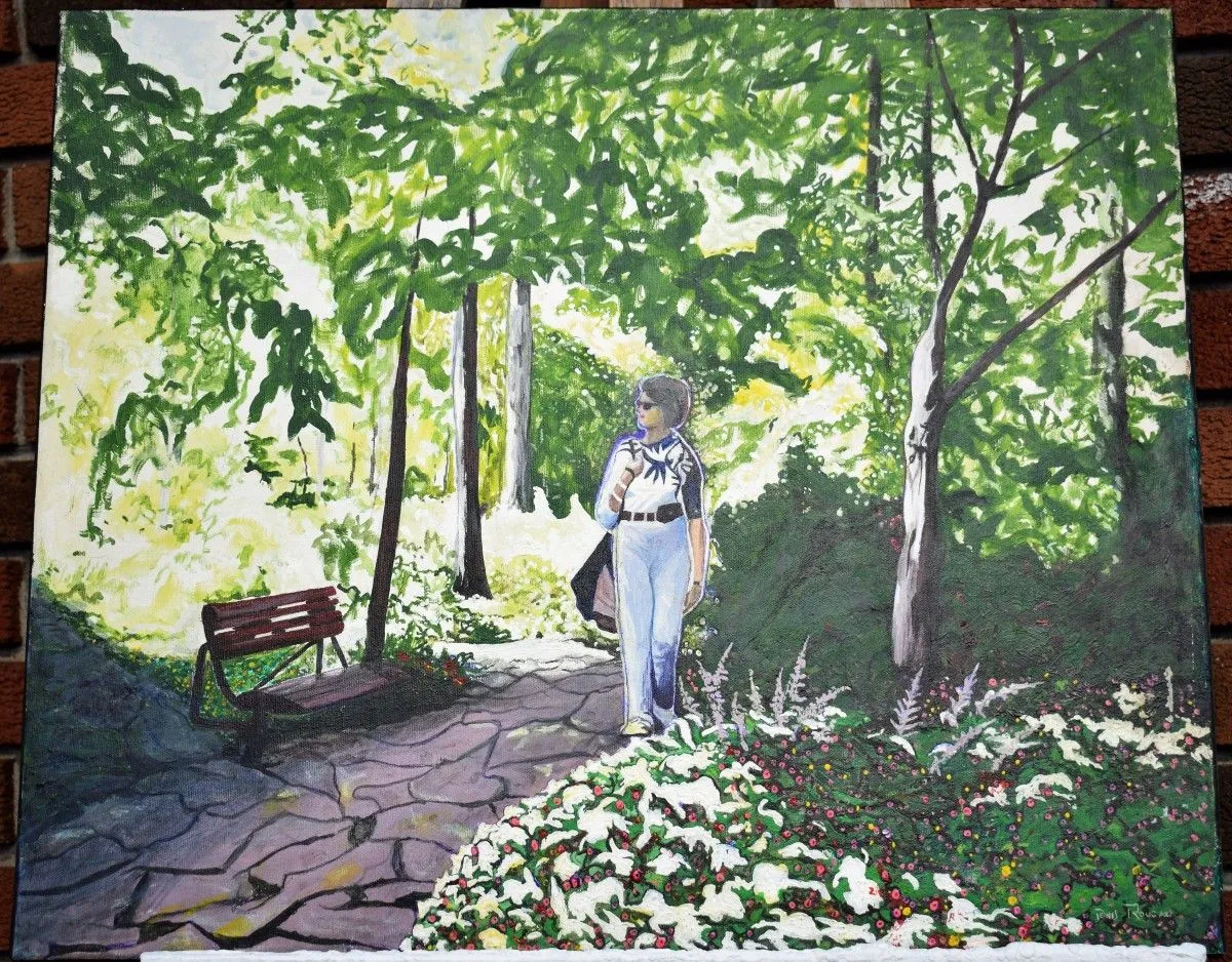 Botanique garden n.2, artwork by Denis Roucau