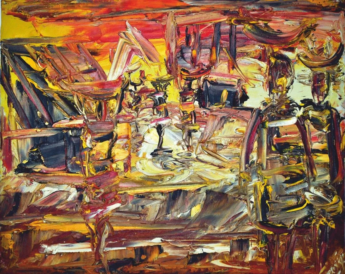 village, artwork by Akpan Usoroh