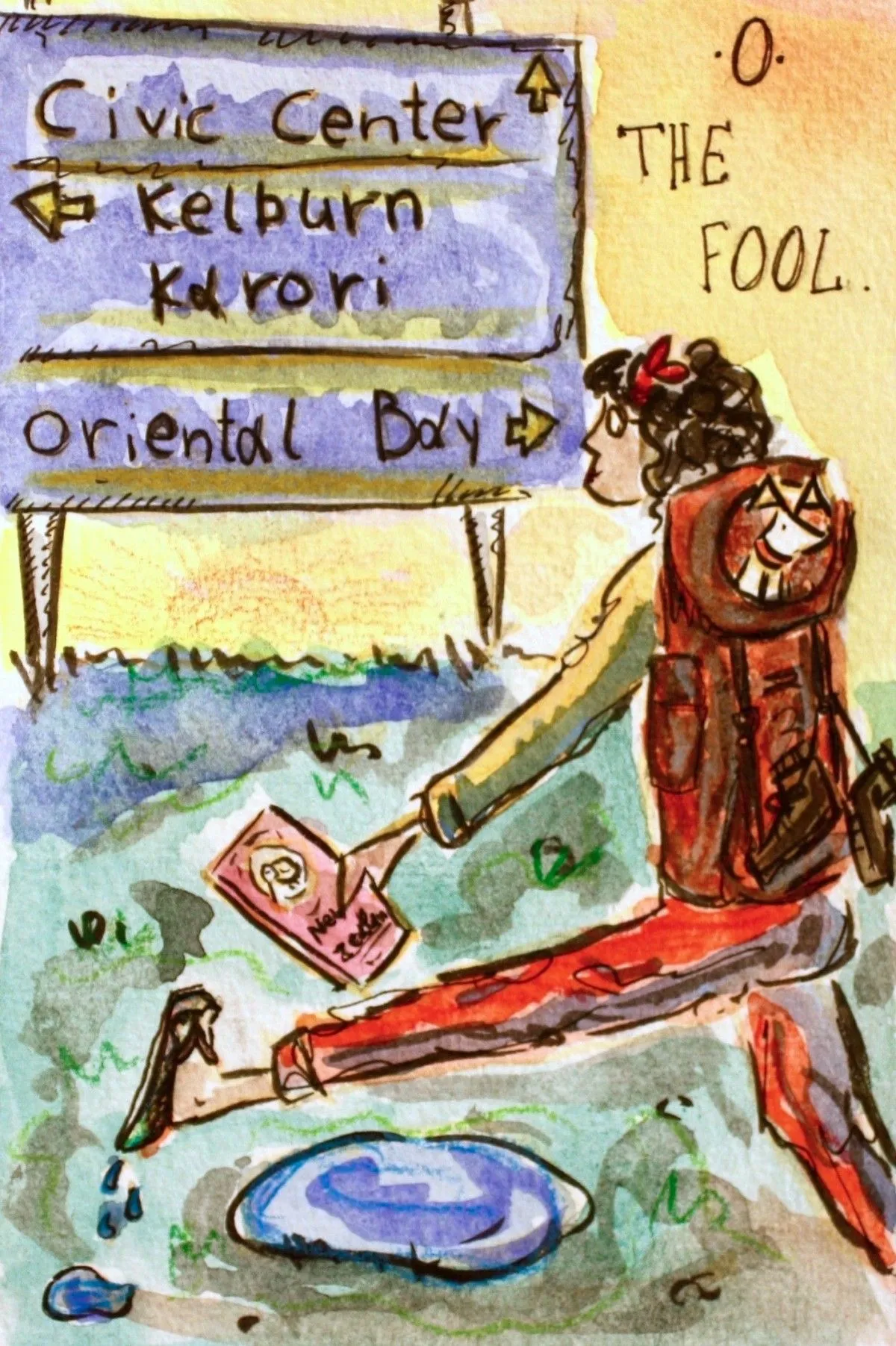 The fool, artwork by Odette Kougea