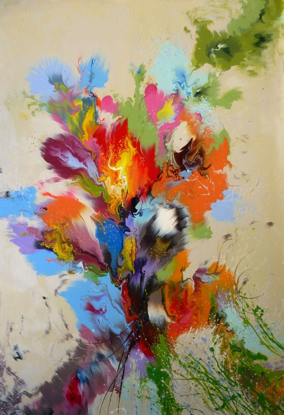 Abstract flowers, œuvre de IRINI KARPIKIOTI
