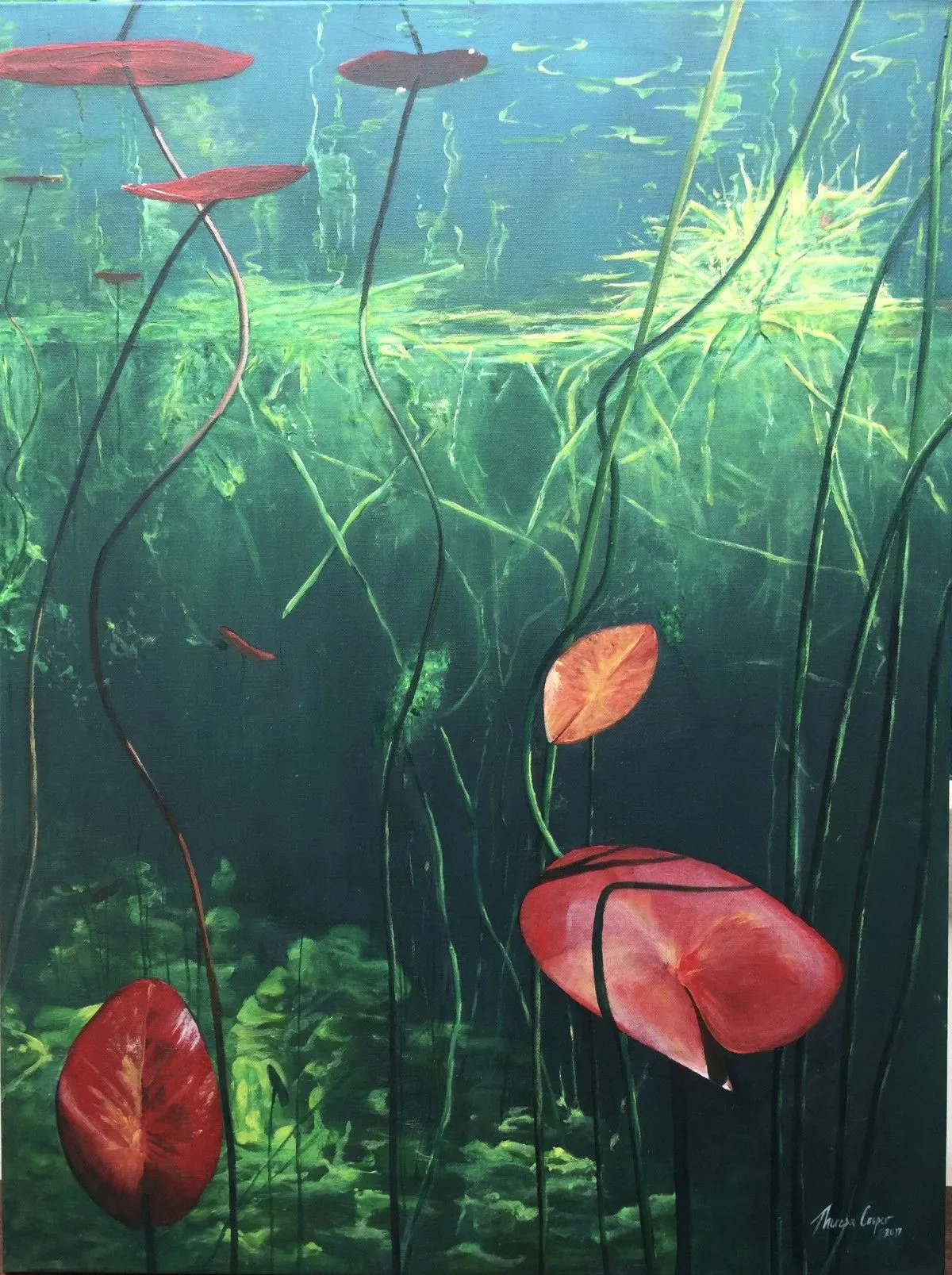 Water World Scene 3, œuvre de Theresa Cooper