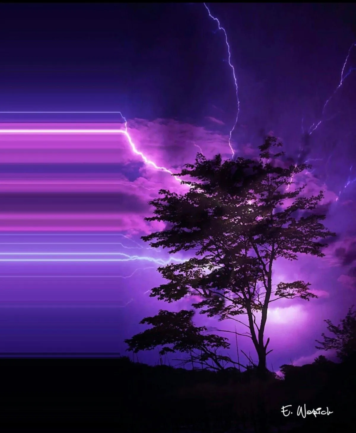 Bending the Lightning, artwork by Ed Warick