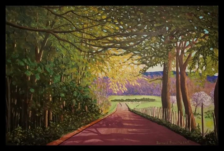 L'Île c'est comme Chartres c'est haut et propre avec des nefs, avec des arcs, des corridors et des falaises (Collection de tour de l'île #2), artwork by Bernard Proulx