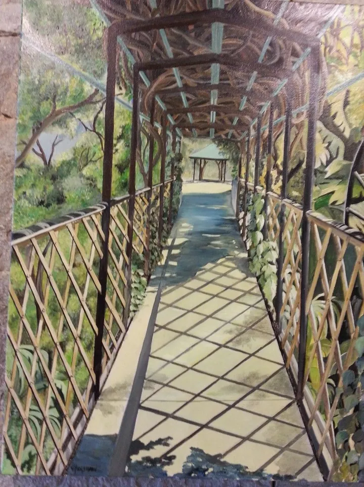 The Dell Bridge, œuvre de Giorann Henshaw