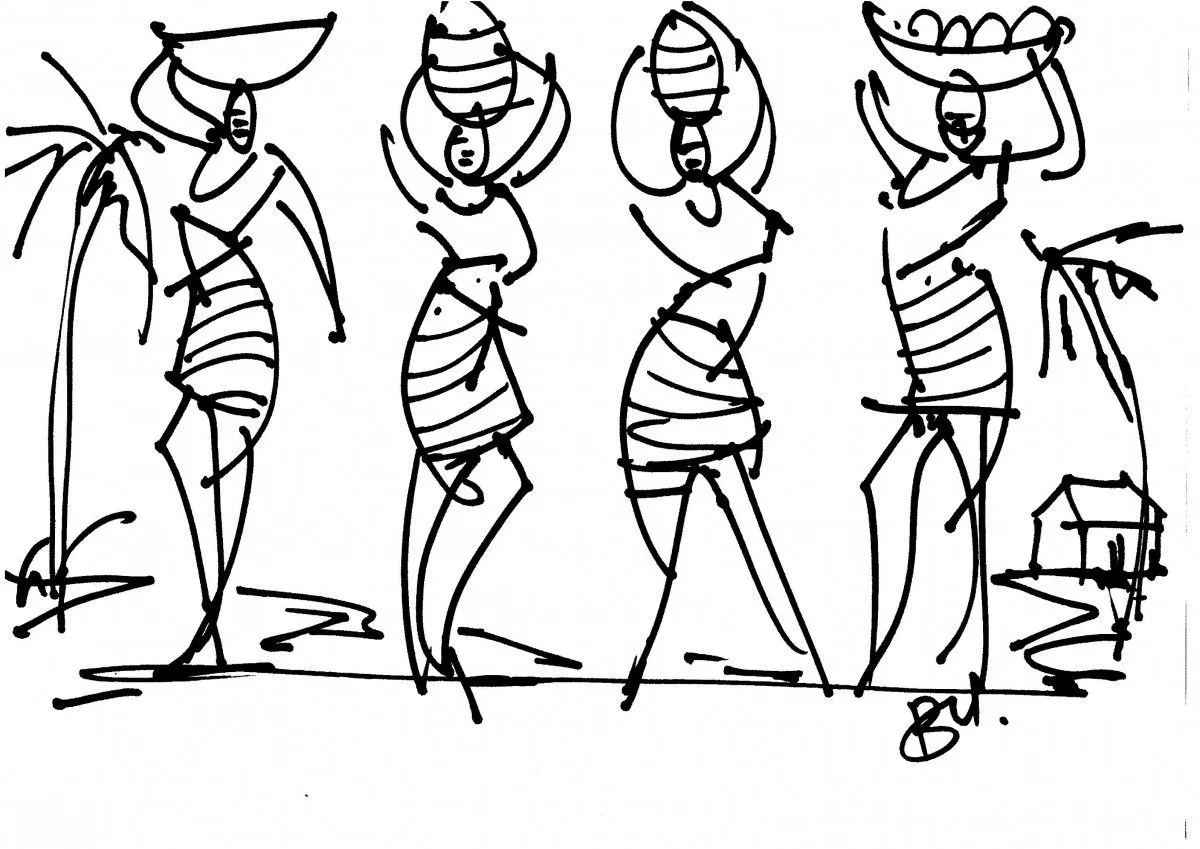 Afro Ladies, œuvre de Akpan Usoroh