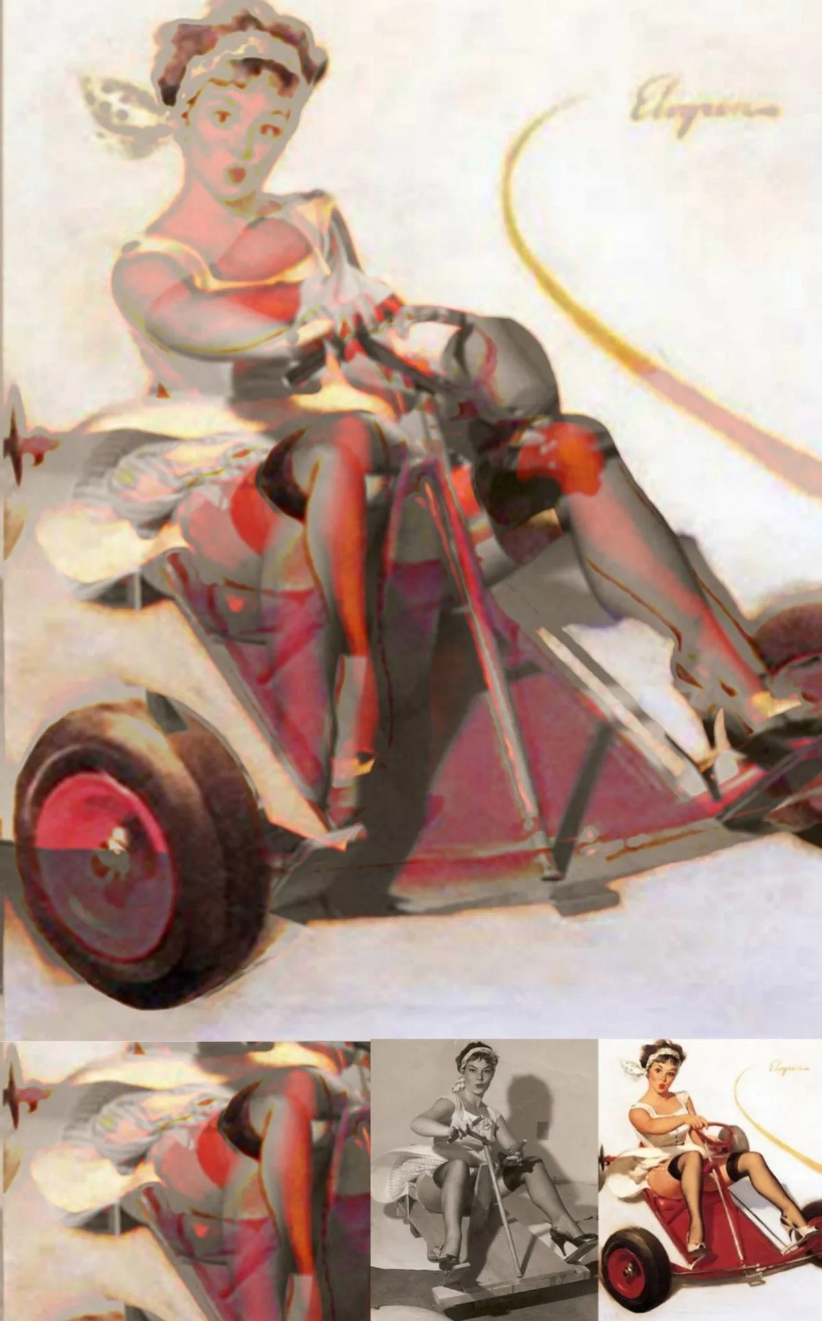 Decontracting Women - PinUp 03, œuvre de Claudio Del Pup - Durik