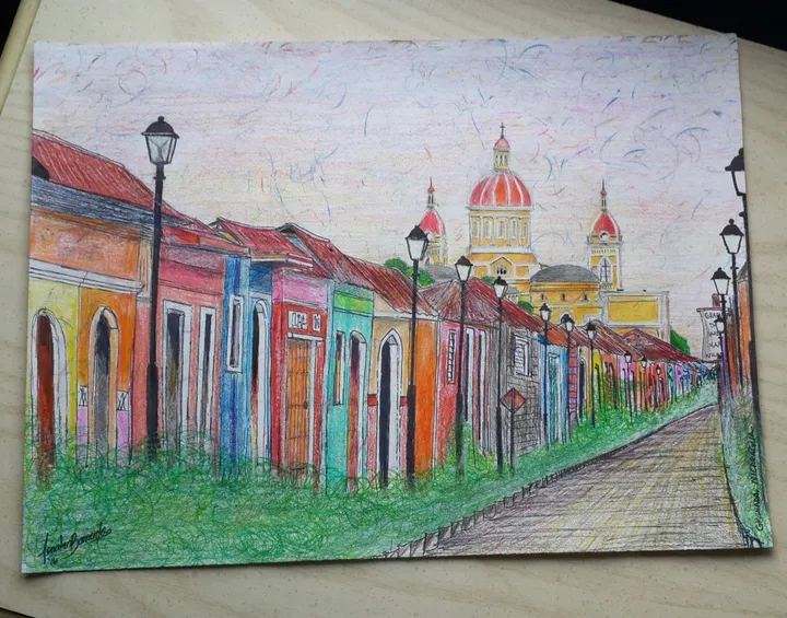 Granada de Nicaragua, artwork by Aziel Barrientos