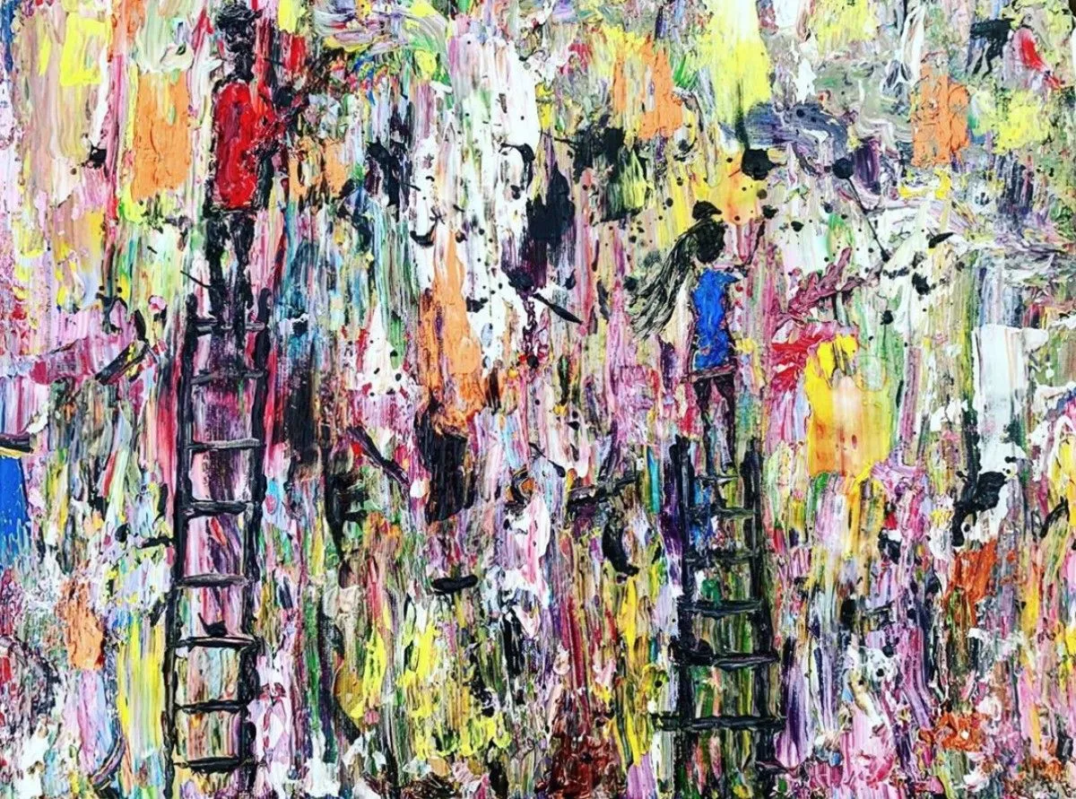«L'arroseur arrosée», œuvre de Sarah Rose