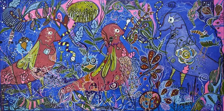 les trois pigeons, artwork by Céline Hubert