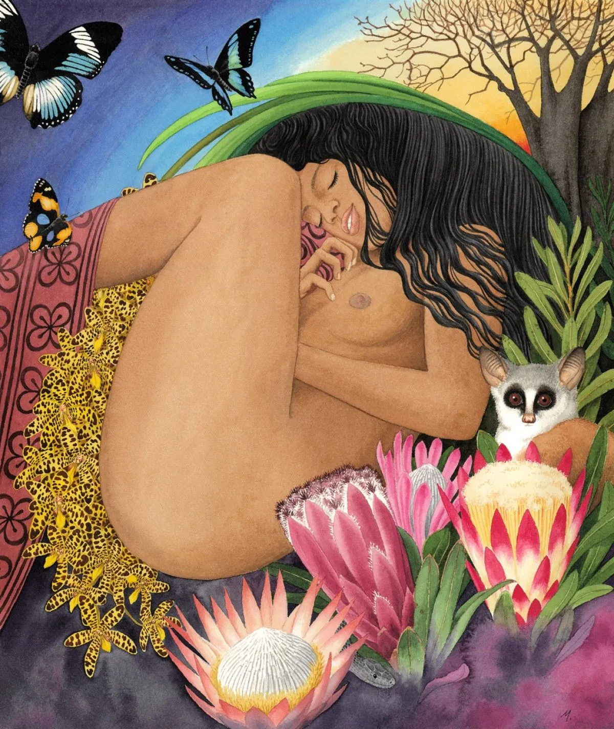 African Danae, artwork by Marcos Oliveira