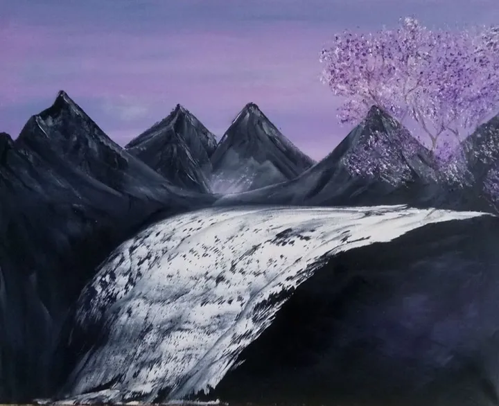 Série "Au fil de l'eau" Cascade 7, œuvre de Viviane RINCK
