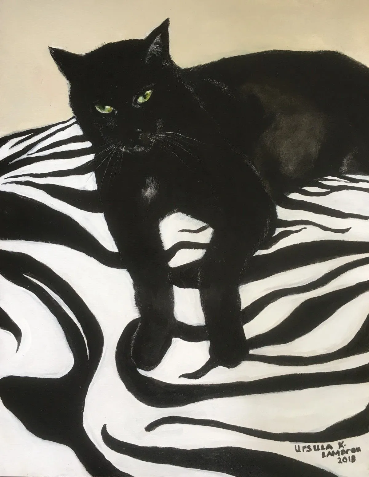 Minou, artwork by Ursula Lampron