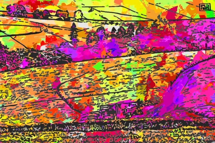 Tea Plantation, œuvre de Anton Omondi