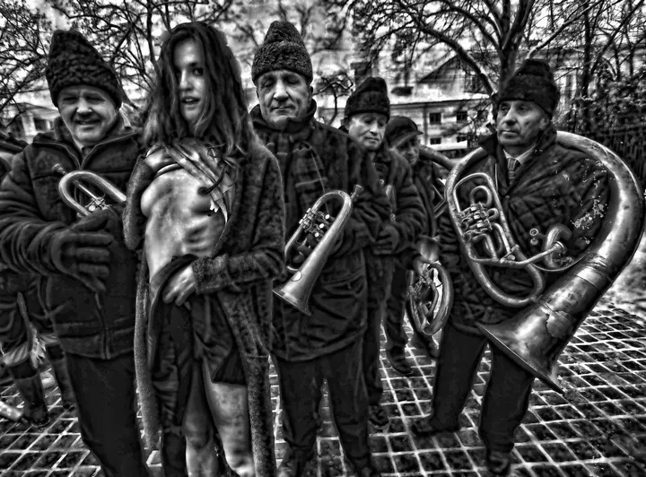The band on the run, œuvre de Cornel Gingarasu