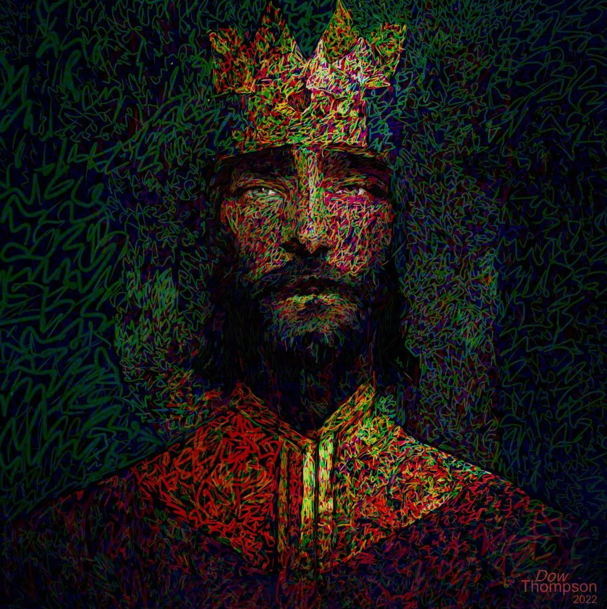 Jesus, Kings of kings, œuvre de Dow Thompson