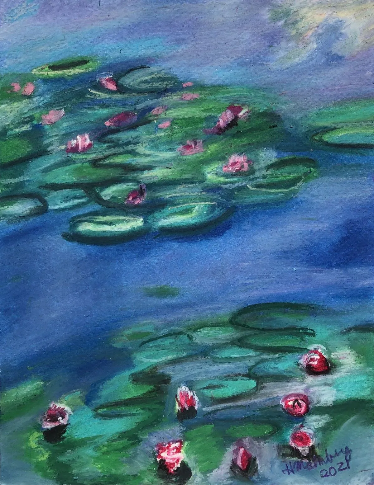 Classic Waterliliys, artwork by Pete Malmberg