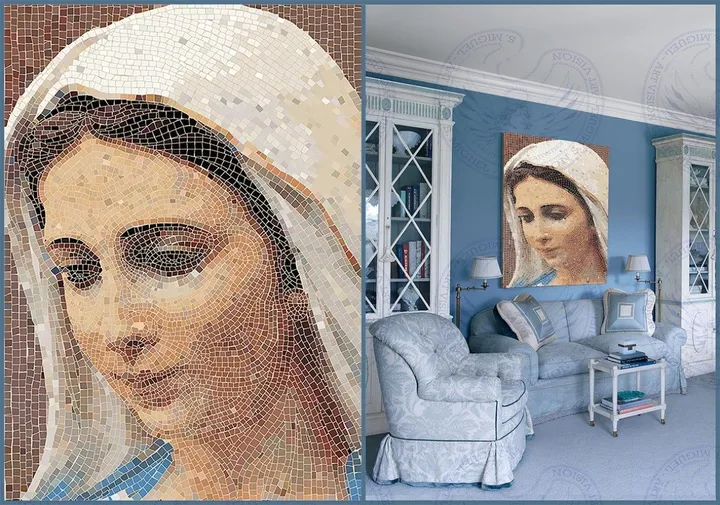 virgin marry, artwork by michael morkos