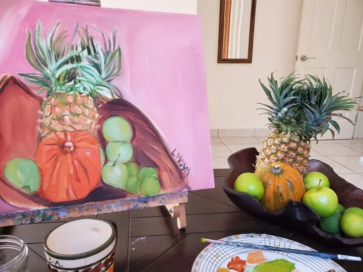 Fruits and Veggies, artwork by Ligia Moya