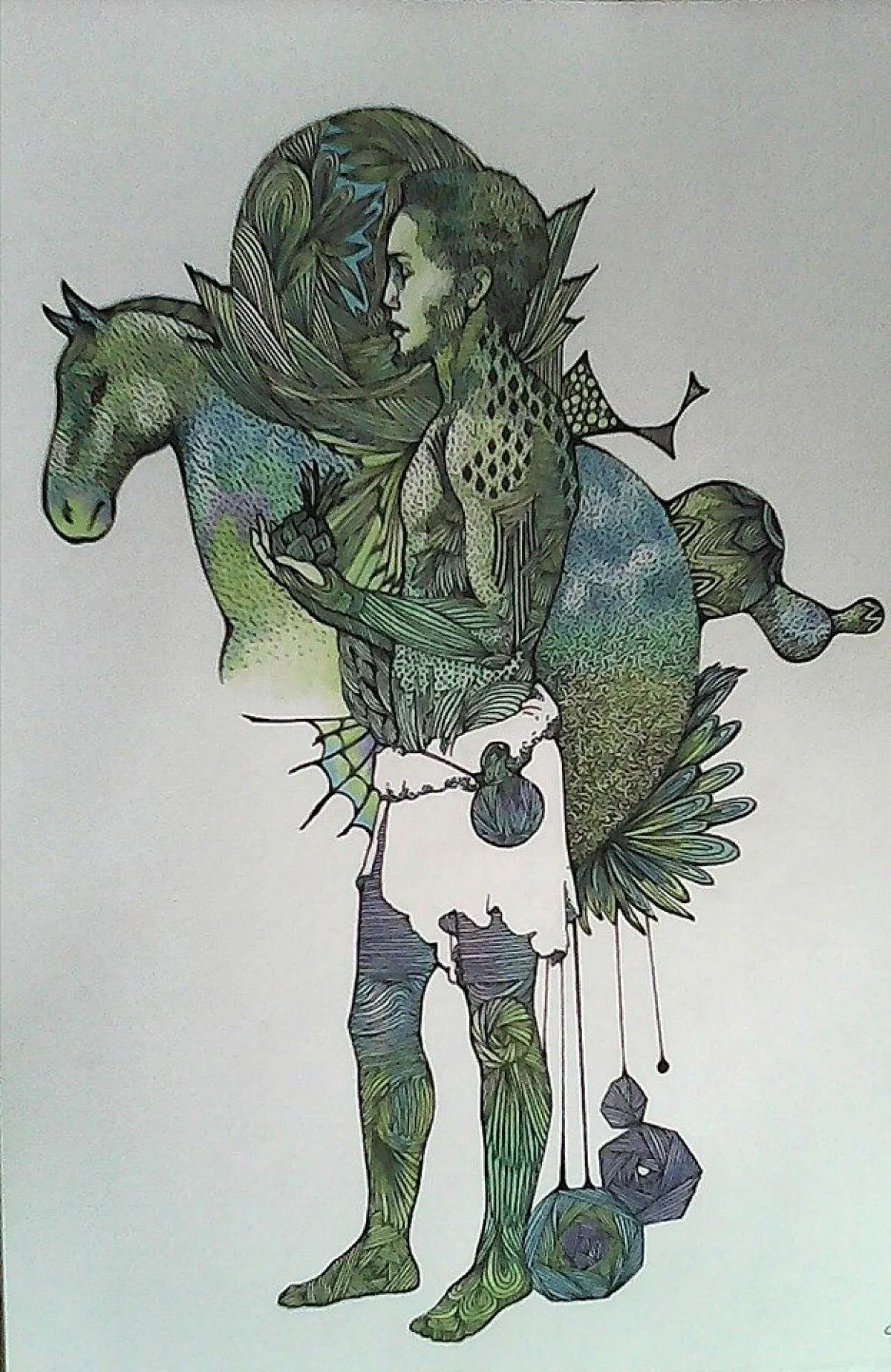 le pélerin, artwork by Cheikh Saad