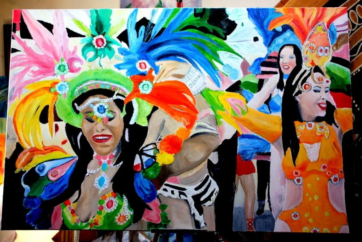 la fete bresilienne, artwork by britt gandelli