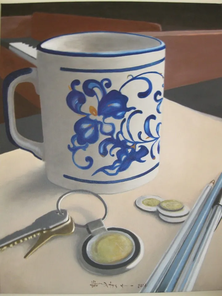 La tasse, œuvre de hector de hoyos