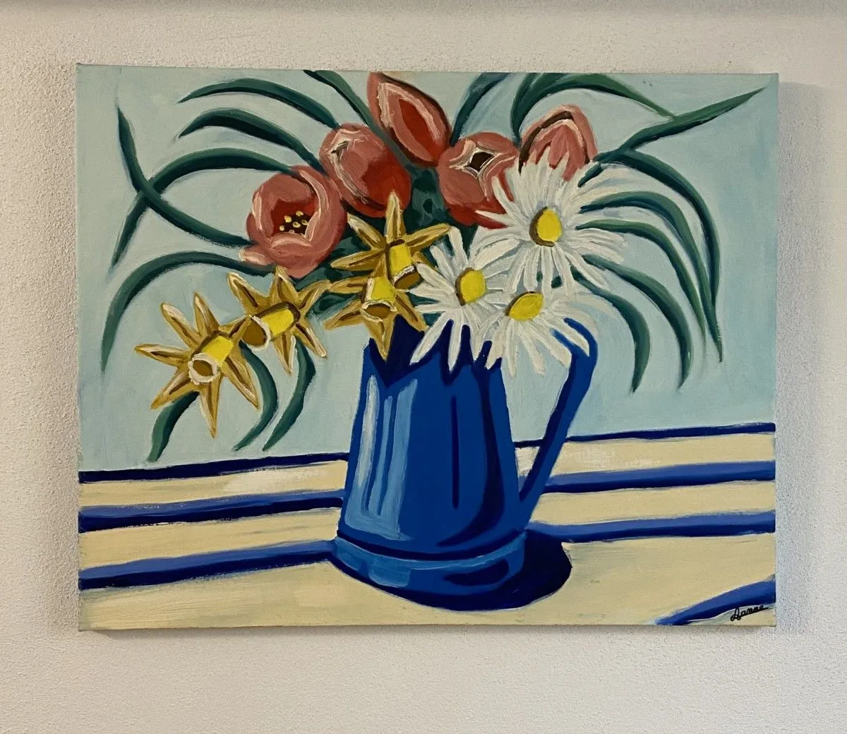 Fleurs de printemps, œuvre de Anne Antoine