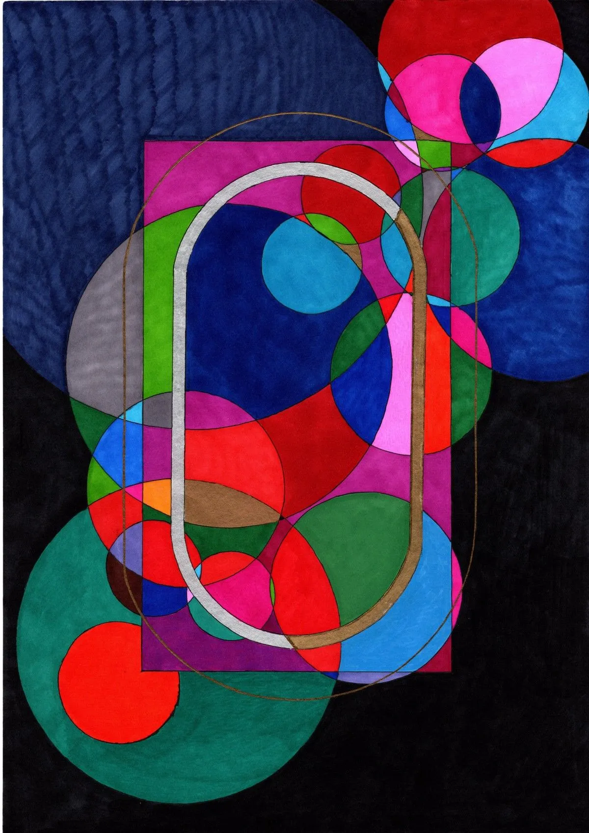 Letter O from the "picture of the Latin alphabet", artwork by Eliyahu Ugg