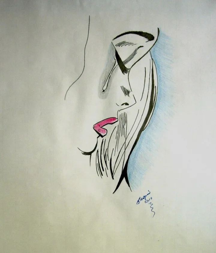 CRY, artwork by Marini Tsambi