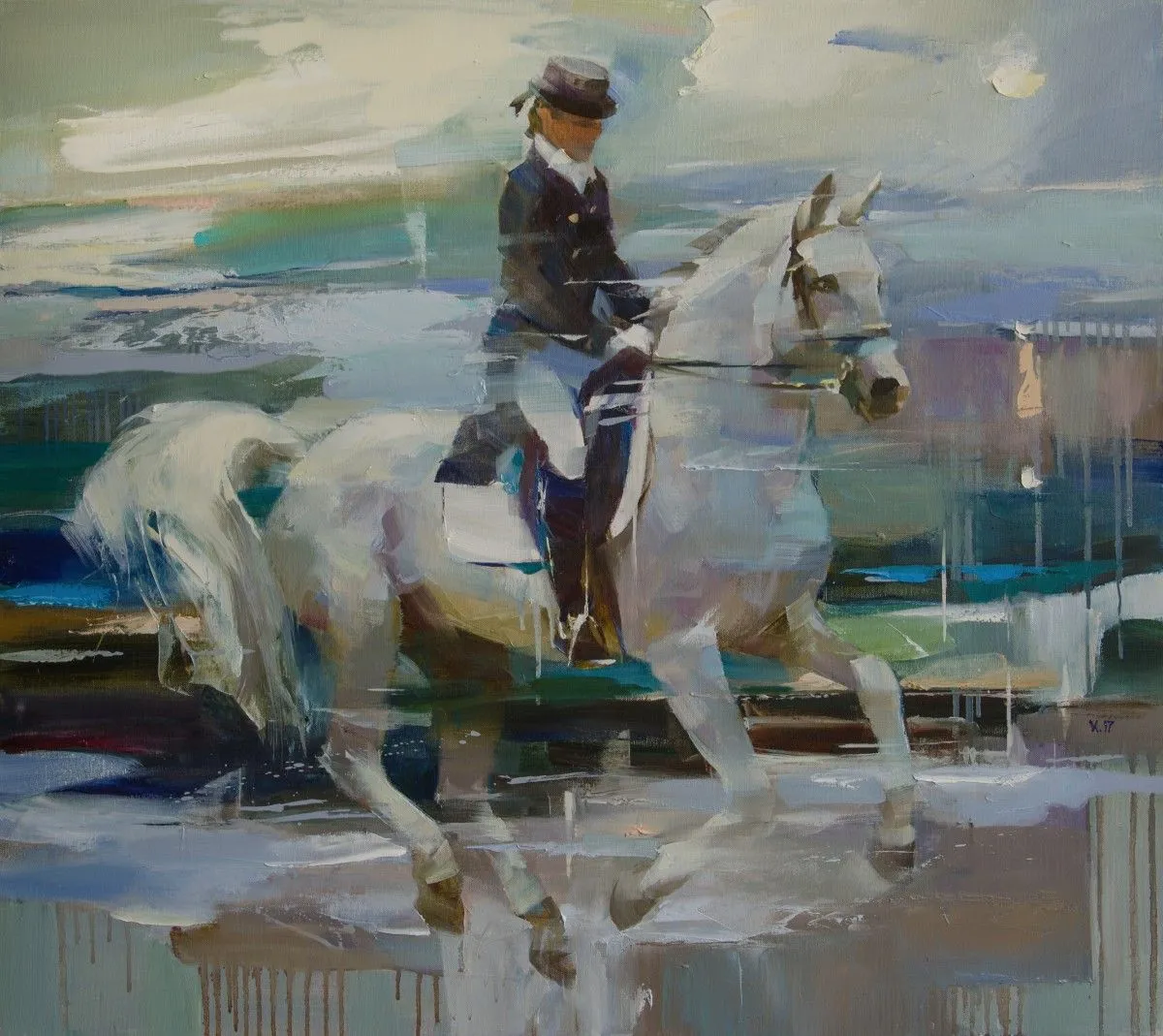 Walk under the rain (2017), œuvre de Vasyl Khodakivskyi