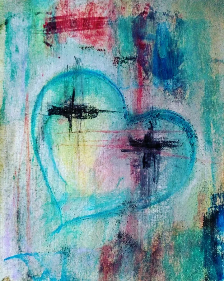 The happy Heart, artwork by Patrick van