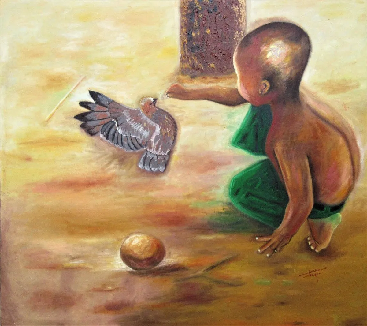 There's Love in Sharing, artwork by Luka Chohu
