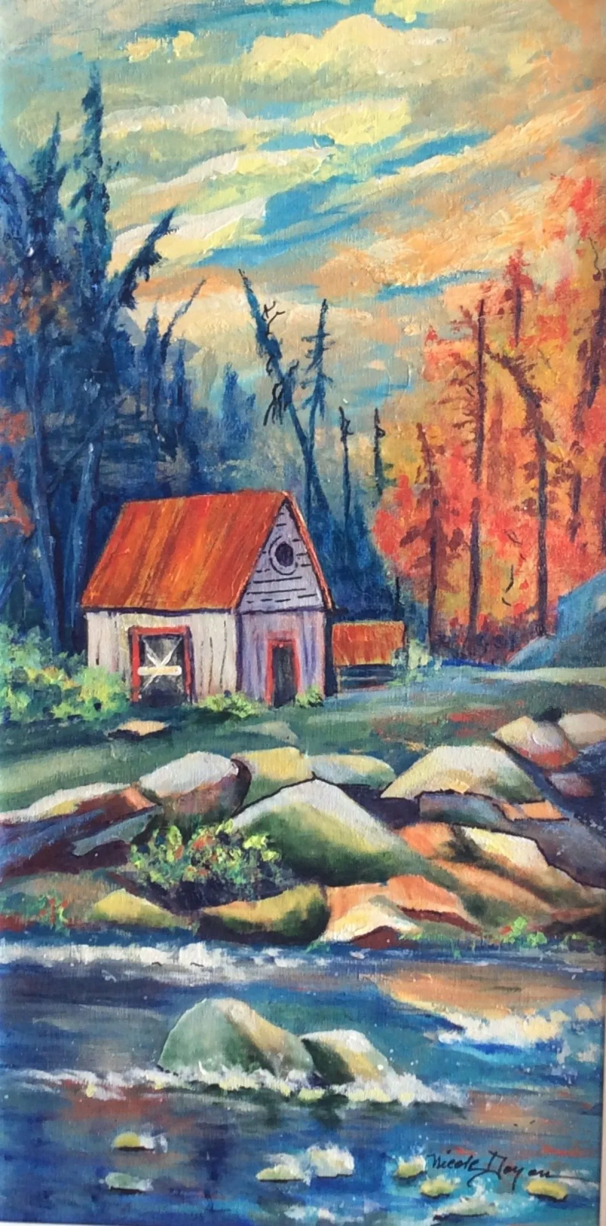 Chemin de l’etang, œuvre de Nicole Doyon