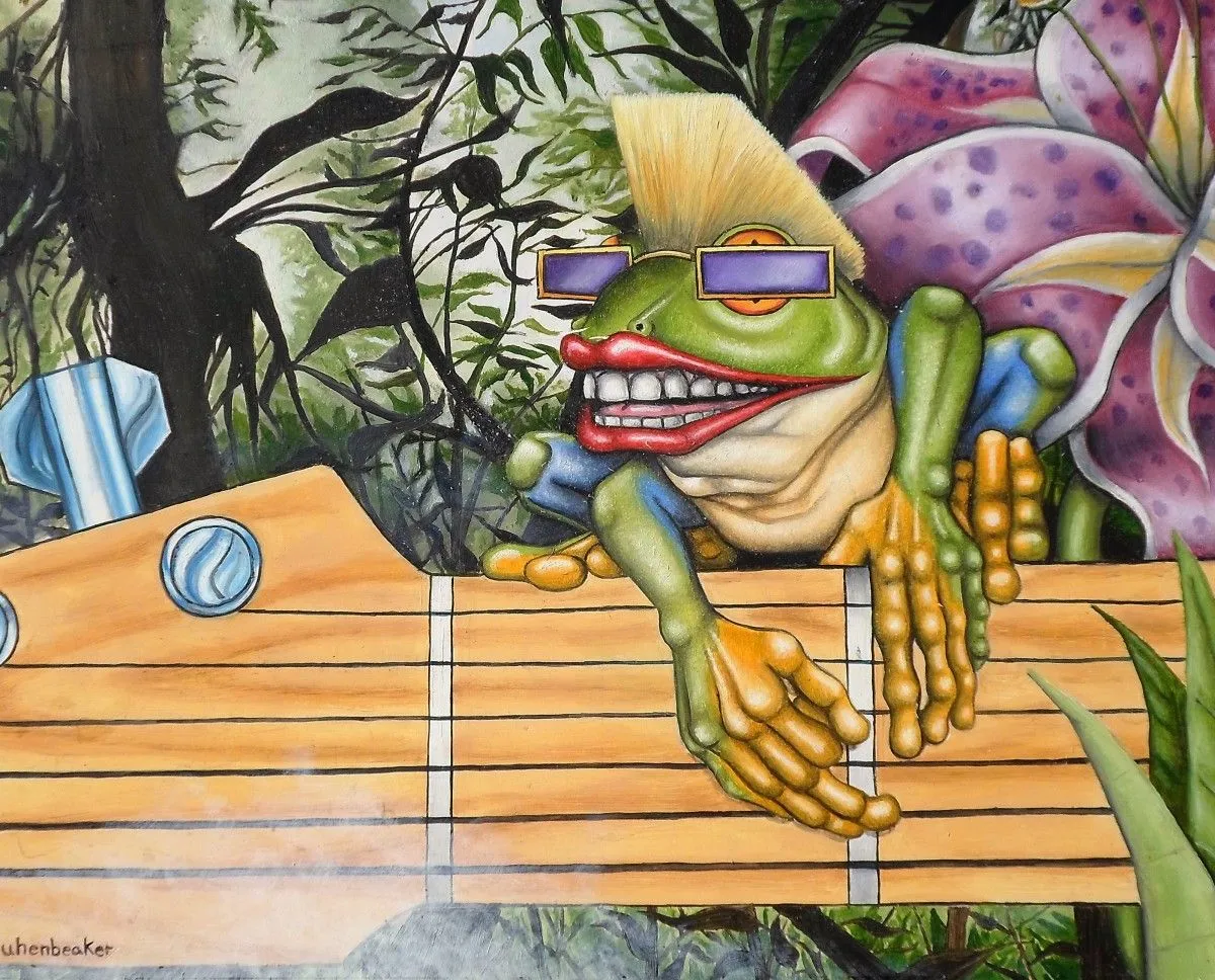 Rock Frog, artwork by John Kuhenbeaker