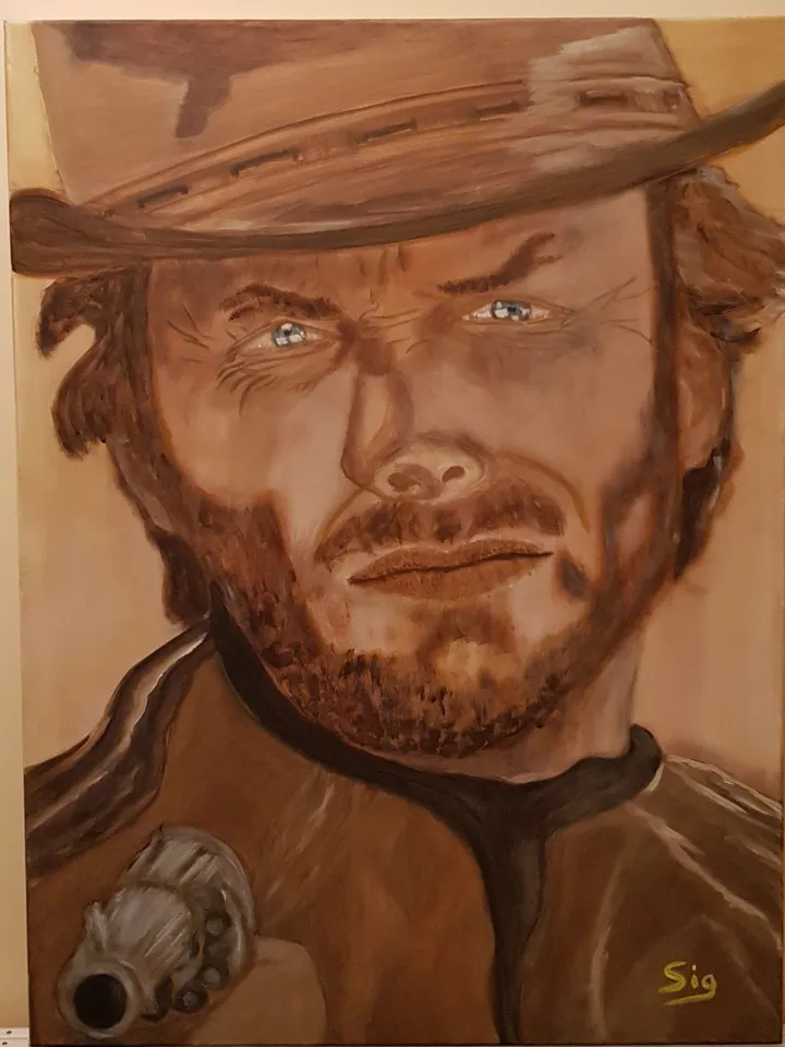 Clint, œuvre de Pascal Sig