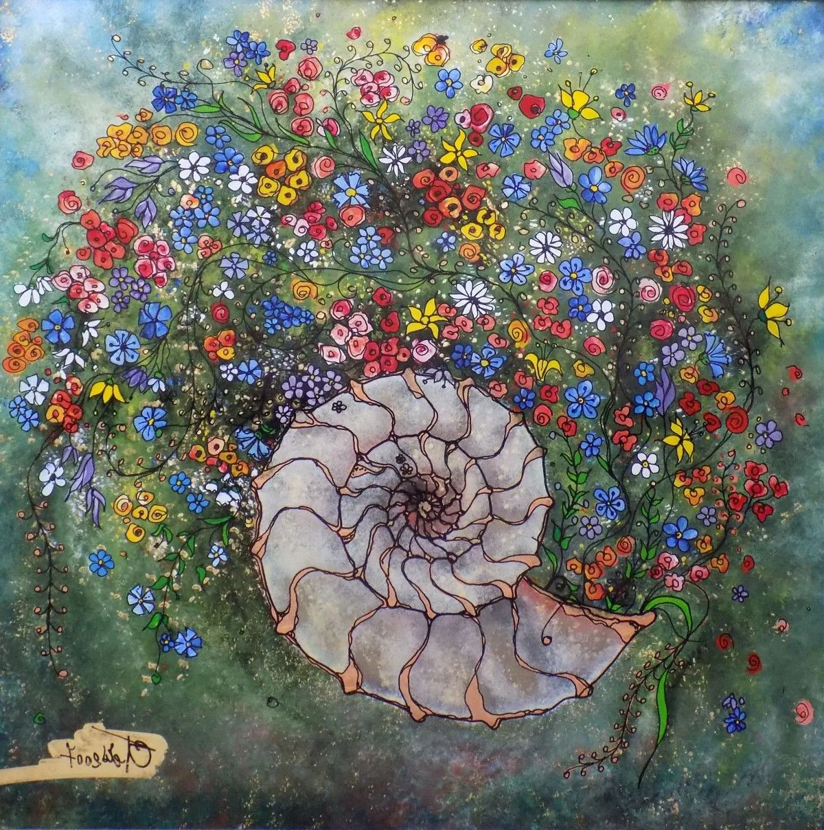 Nebula 2, artwork by Cornelia Tersanszki