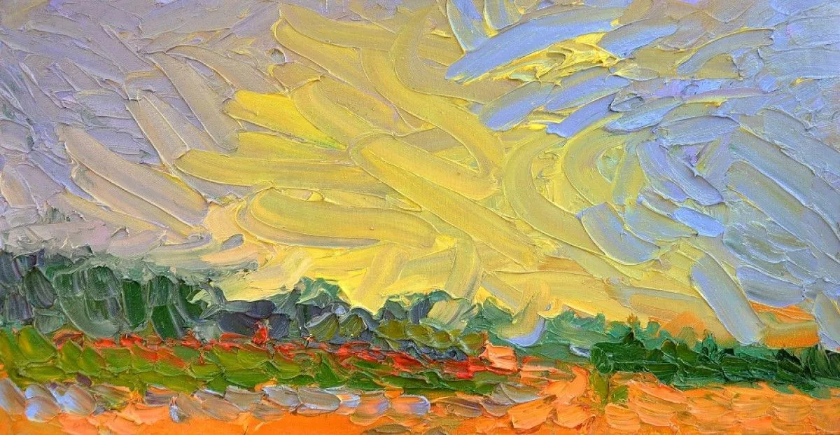 Evening sky, œuvre de Olga Bezhina
