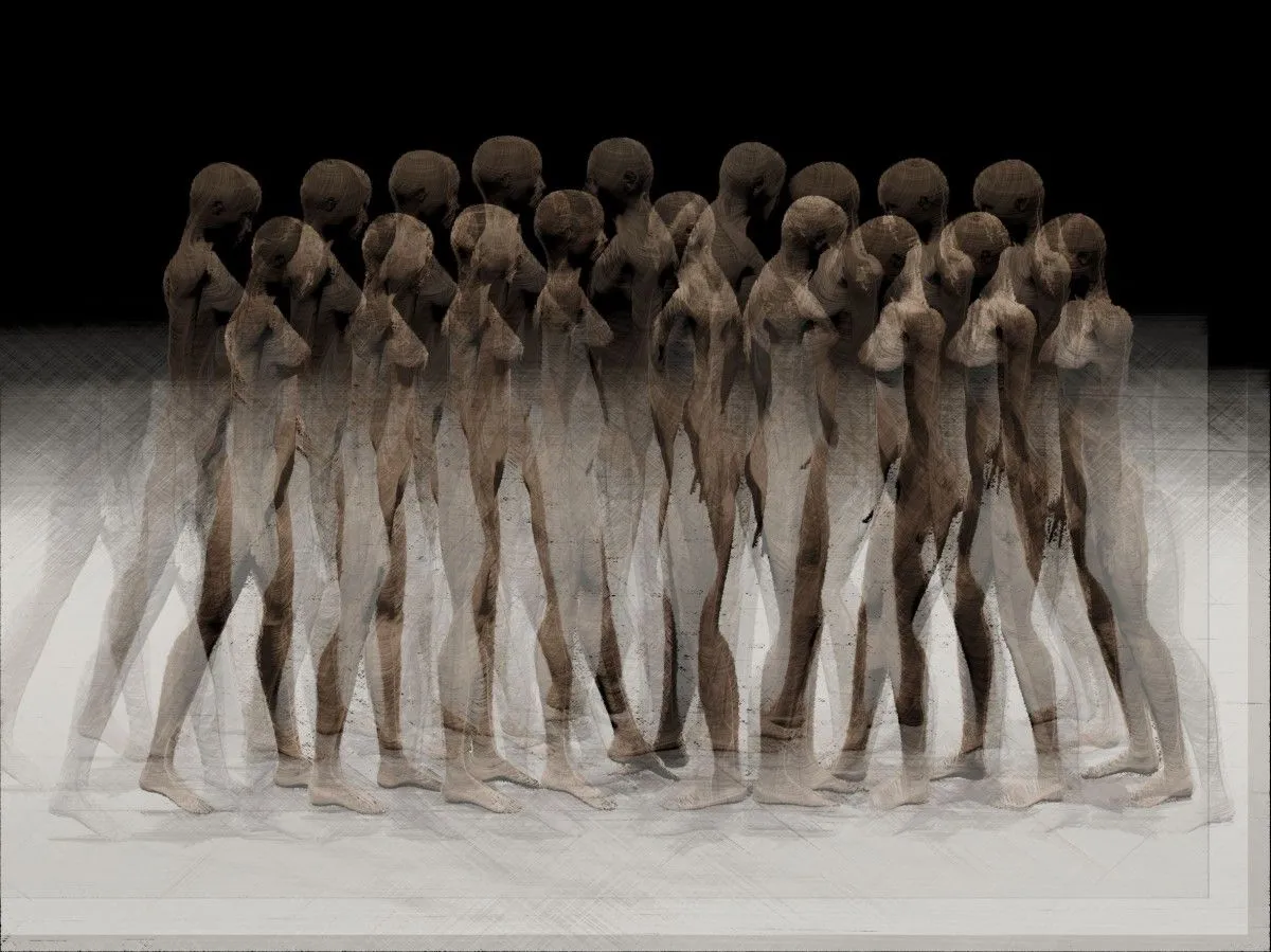 Interaction 3, artwork by Fausto Cantu