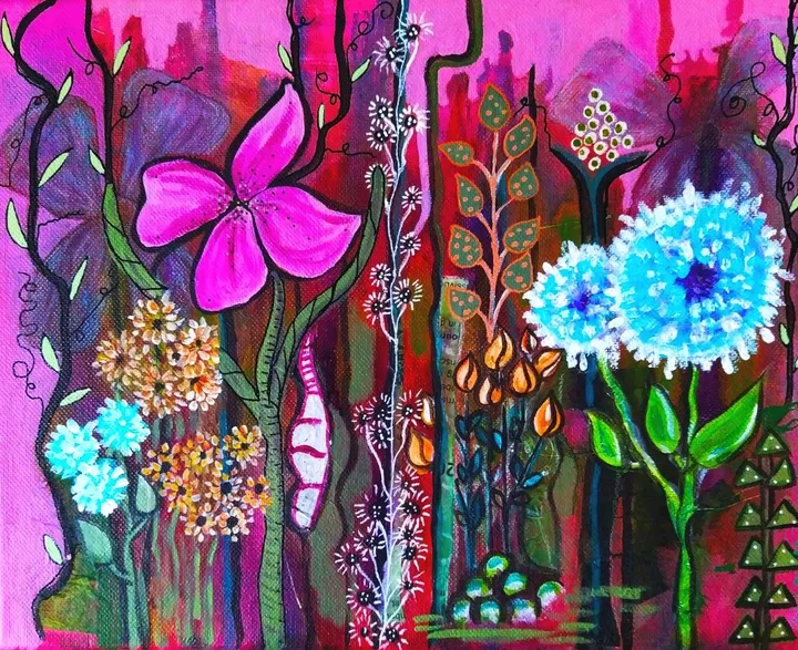 JANUARY GARDEN, œuvre de mimulux patricia no