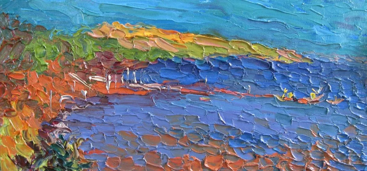 Morning, quay, œuvre de Olga Bezhina