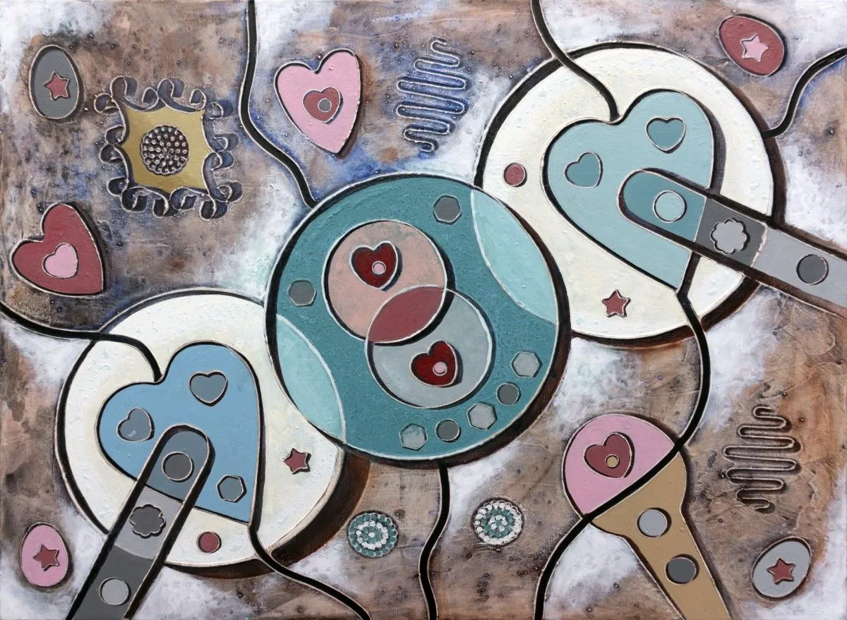 Gli amori, artwork by Andrea Benetti