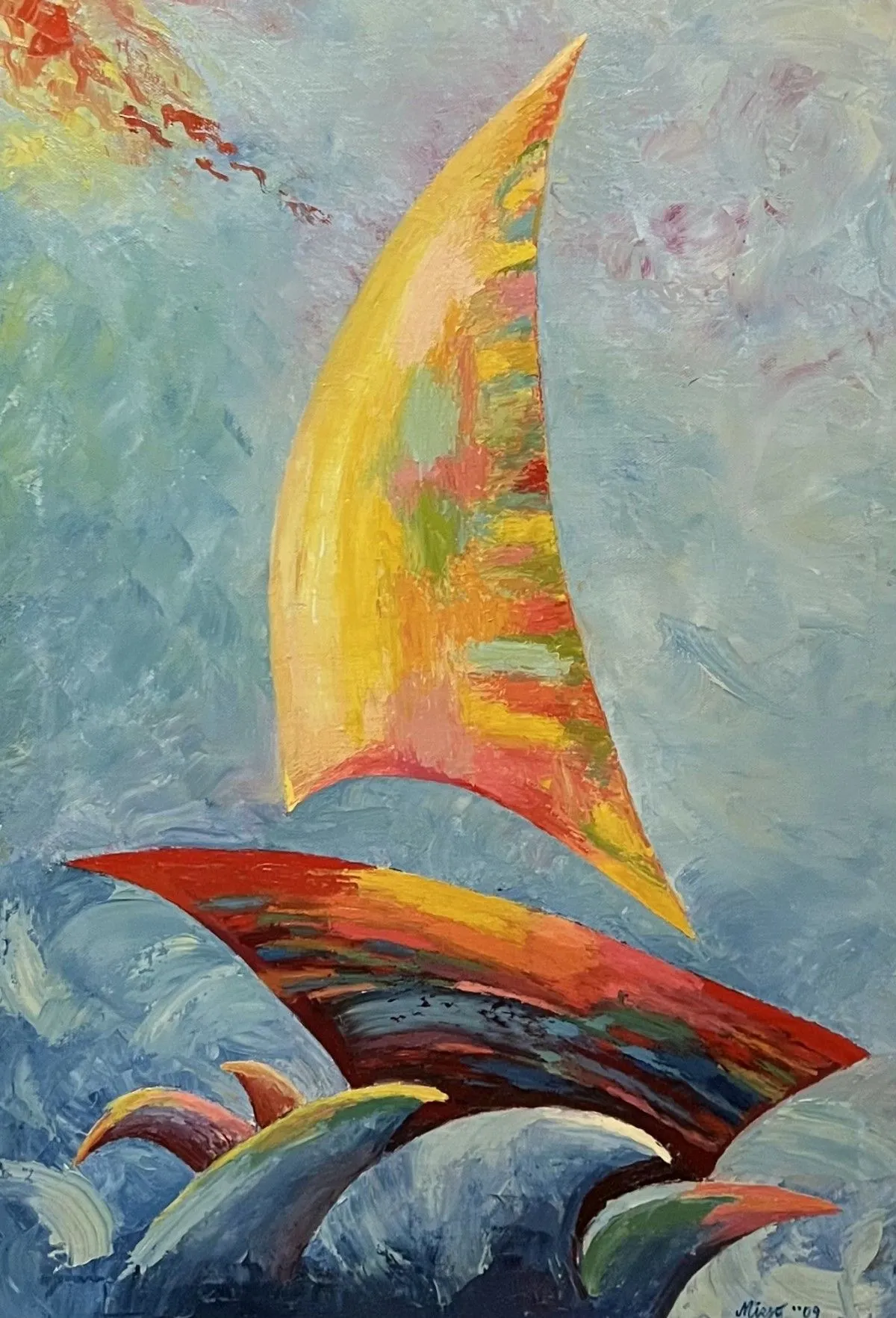 Sailing boat, œuvre de Mirsad Koljenovic