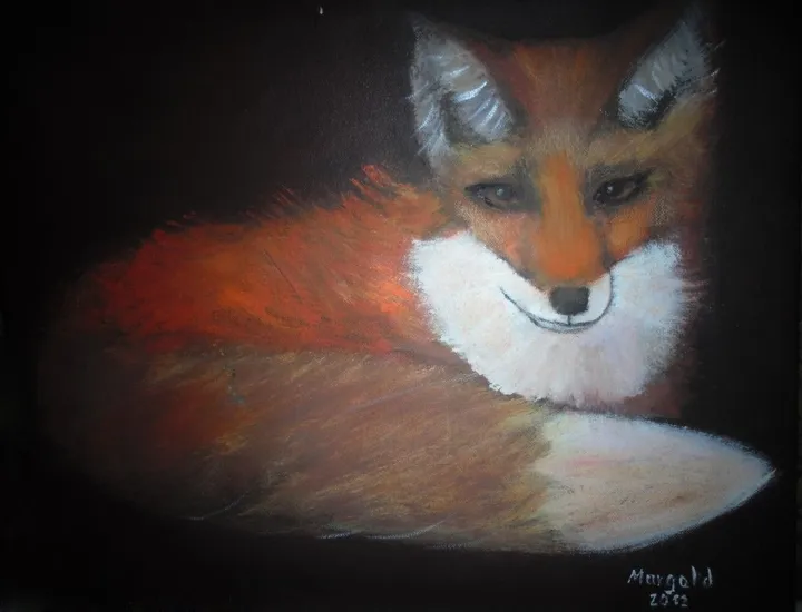 Paolo the fox, artwork by Margold Reina