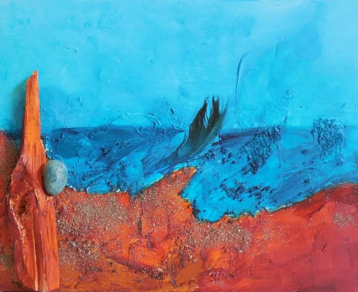 Rivage bronzé, œuvre de Gaëtane Voyer