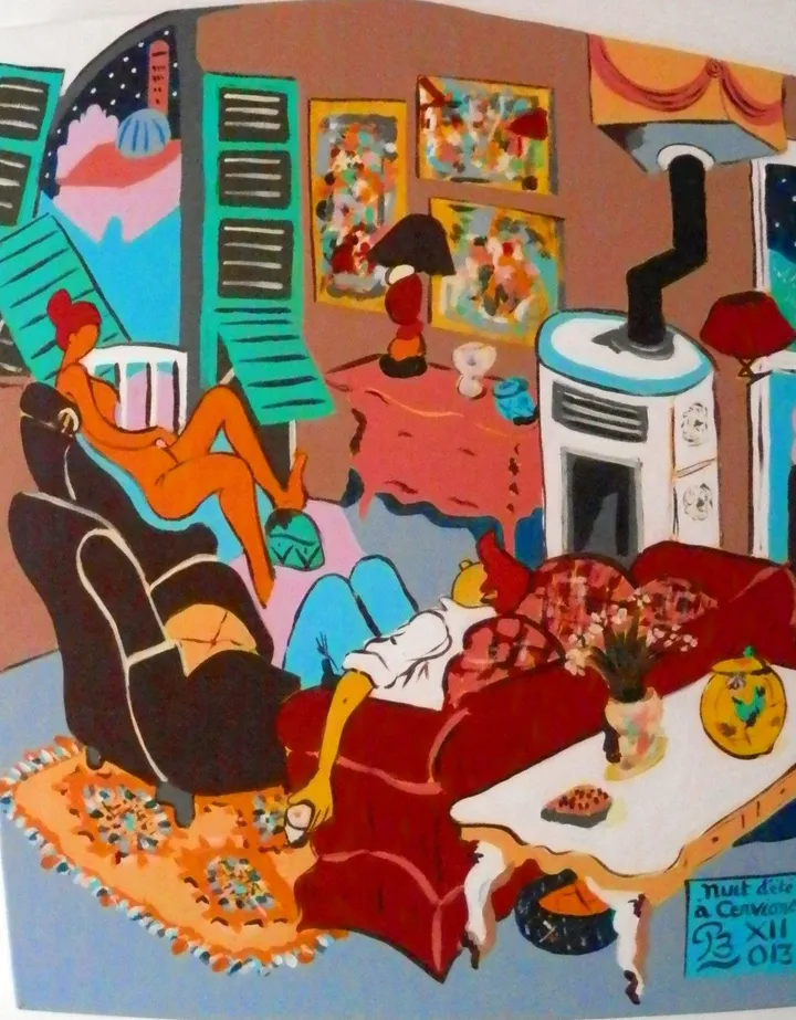 "Summer corsican night", artwork by Patrick Bergès