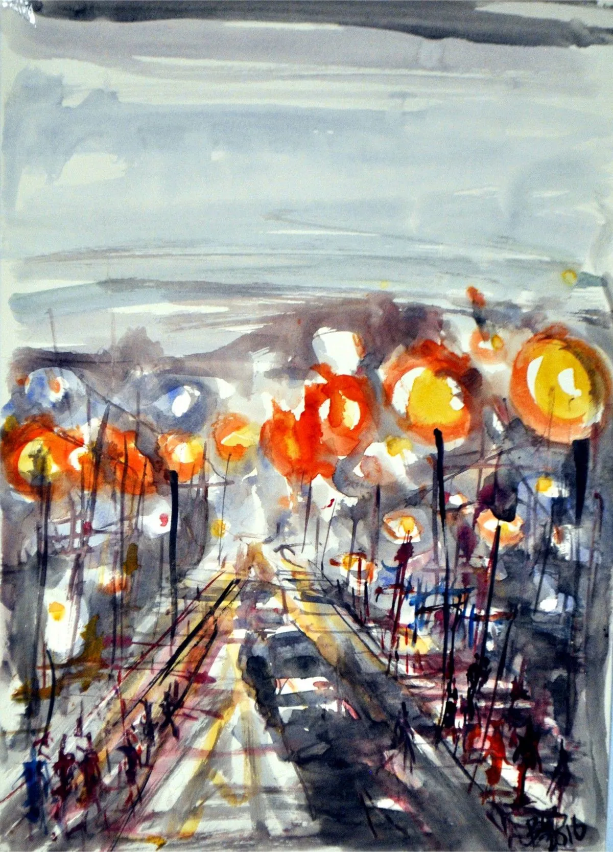 City Night, œuvre de Akpan Usoroh