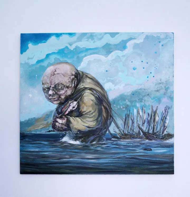 GIANT SAVING WAR, œuvre de Gerbos Madrid