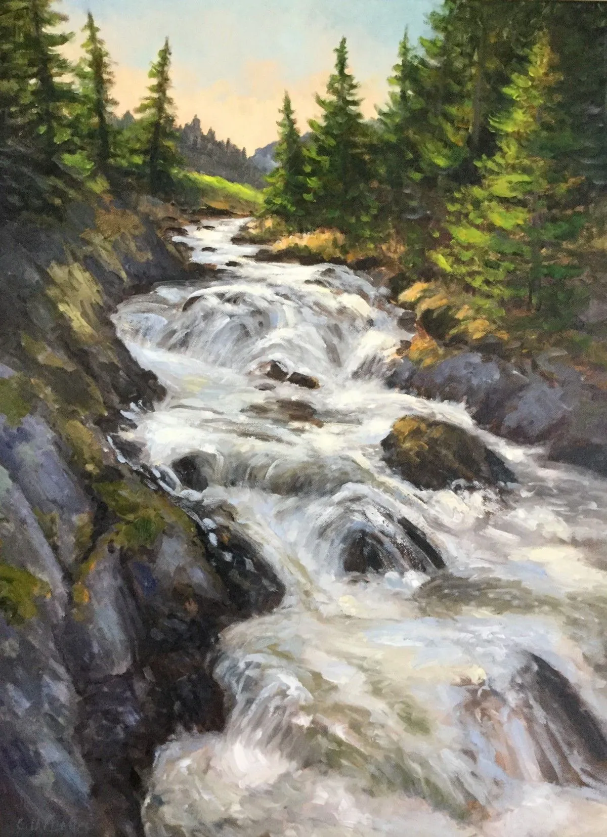 Promenade dans le parc-Bowring Park, œuvre de Cathy Lachance
