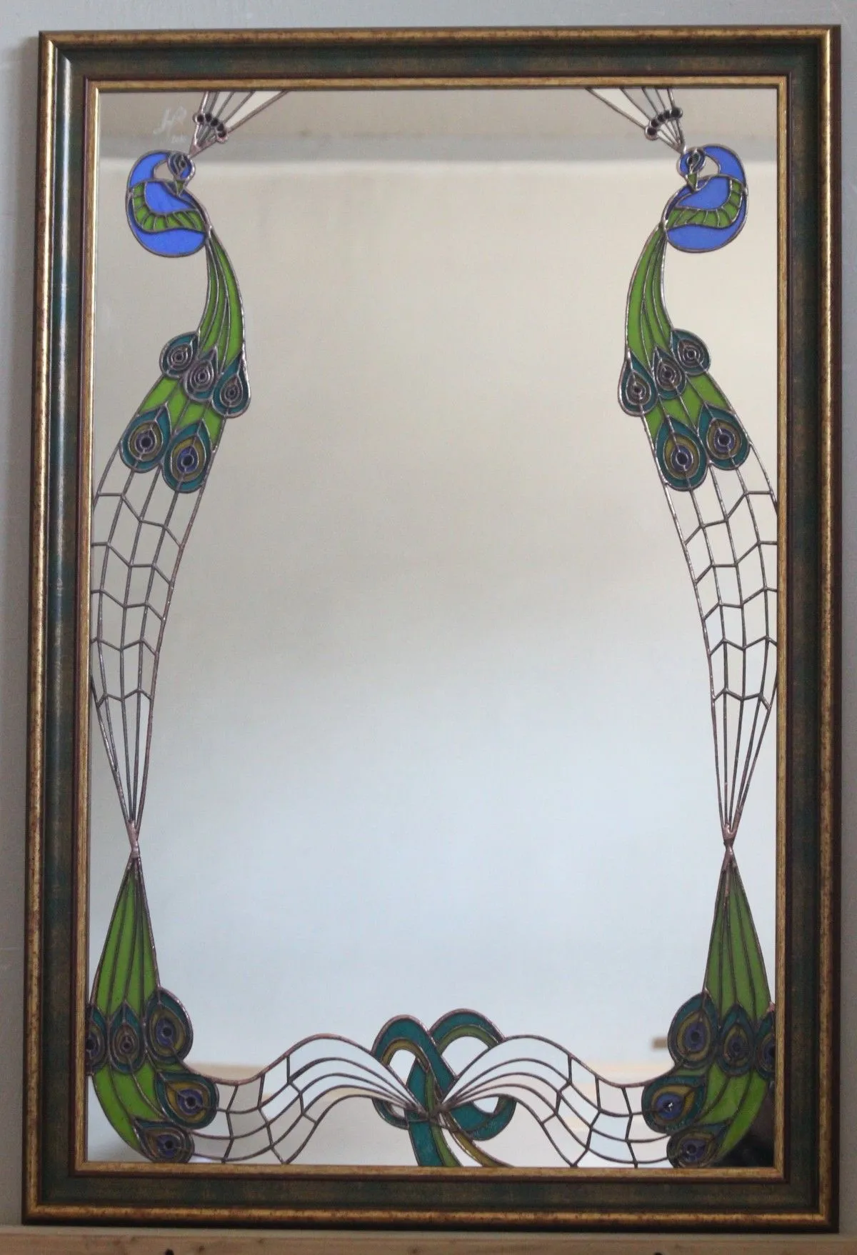 peacocks, artwork by cristian anghelescu